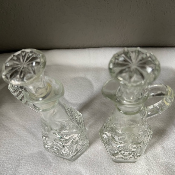 vintage Anchor Hocking Star of David oil or vinegar cruet. - Picture 2 of 6